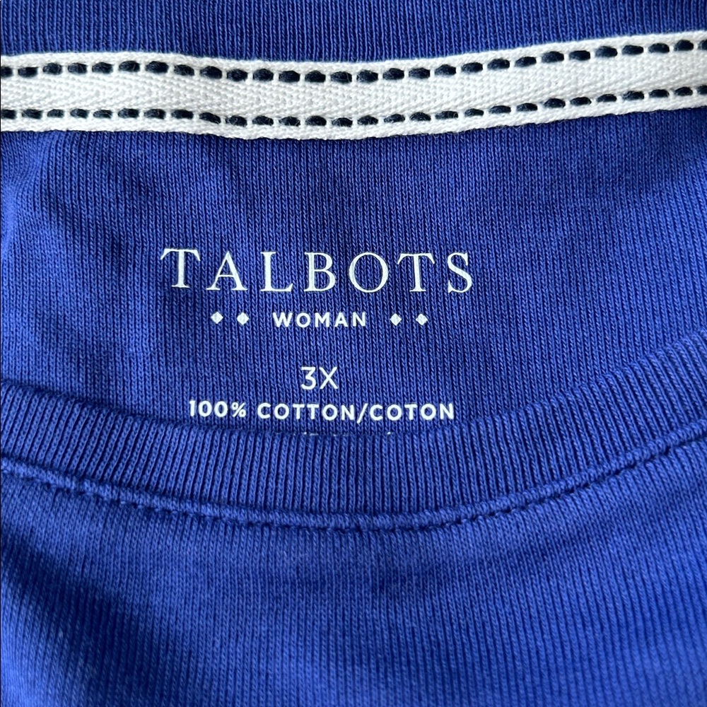 Talbots plus size women’s 3/4 length sleeve shirt - Picture 3 of 3